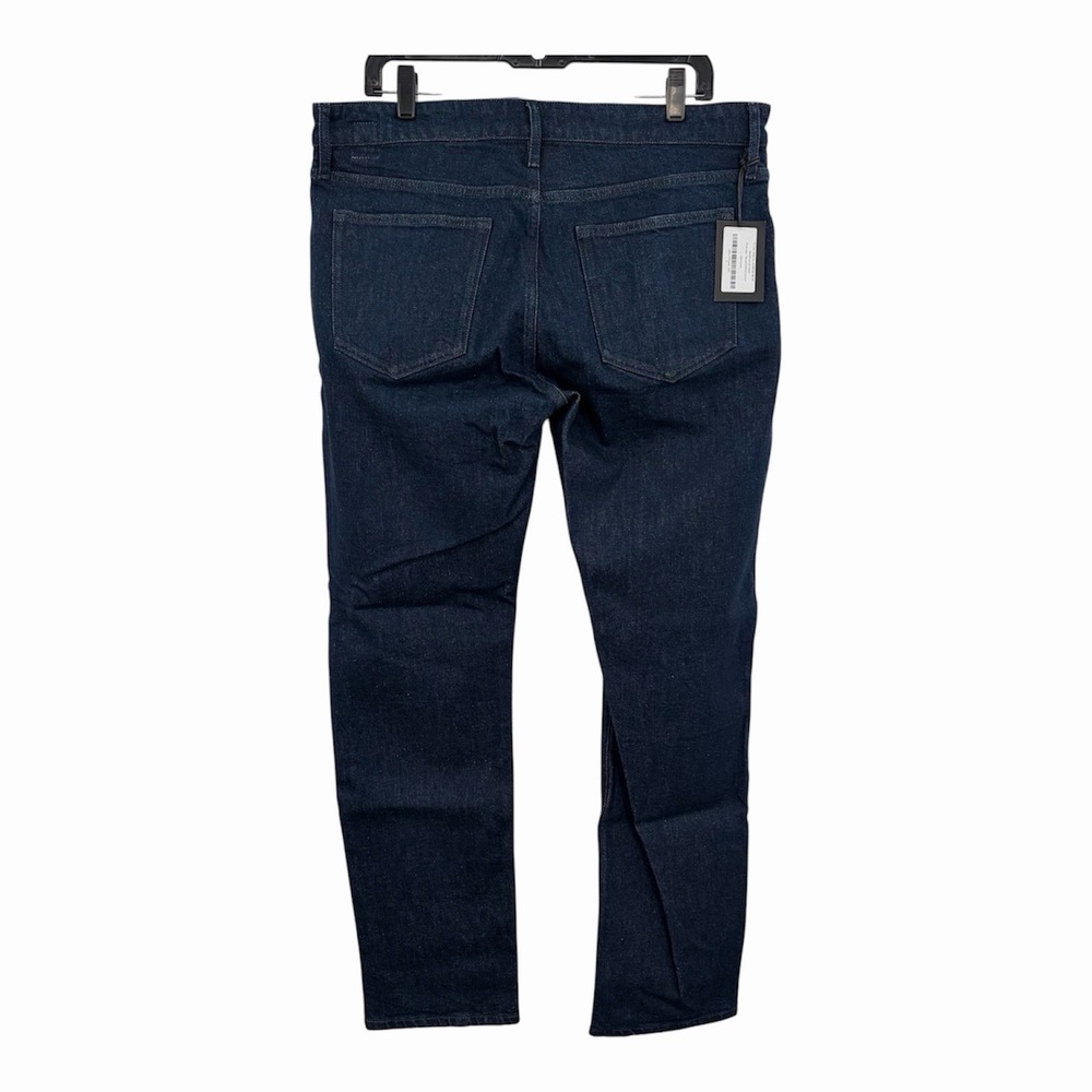 Candiani Denim Selvedge 5 Pocket Sample Jeans Size 37x32 Blue Button Fly Slim - Picture 3 of 12